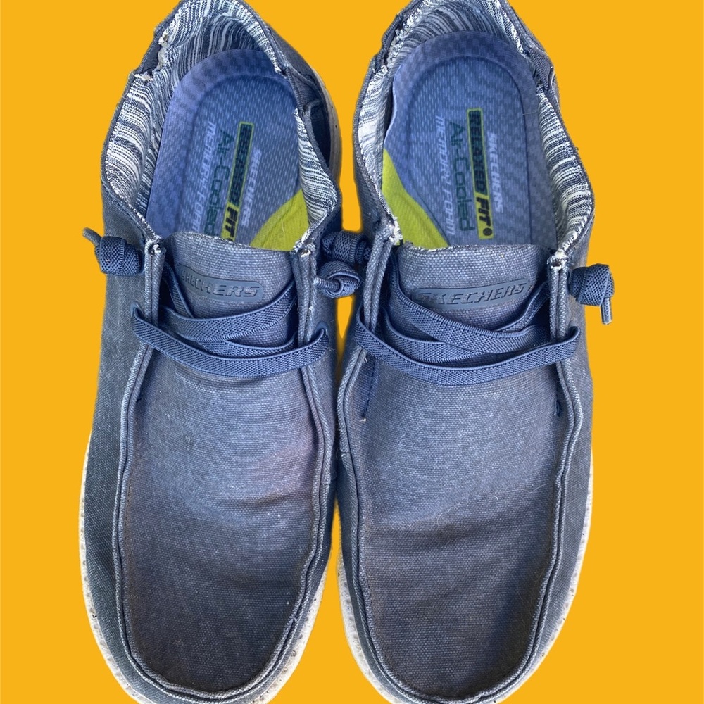 Sketchers Men’s Size 9 Canvas Slip-In - image 6